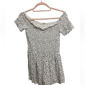 LOTTIE MOSS blue floral pattern mini jumper